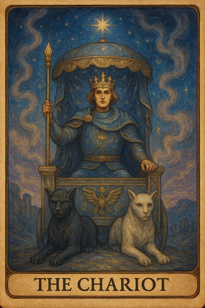 The The Chariot tarot card
