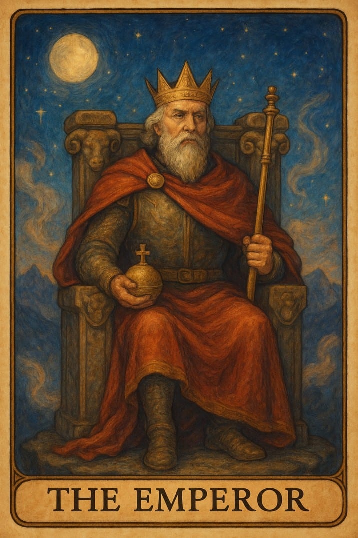 The The Emperor tarot card