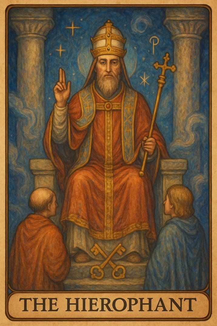 The The Hierophant tarot card