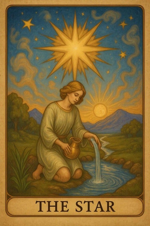 The The Star tarot card