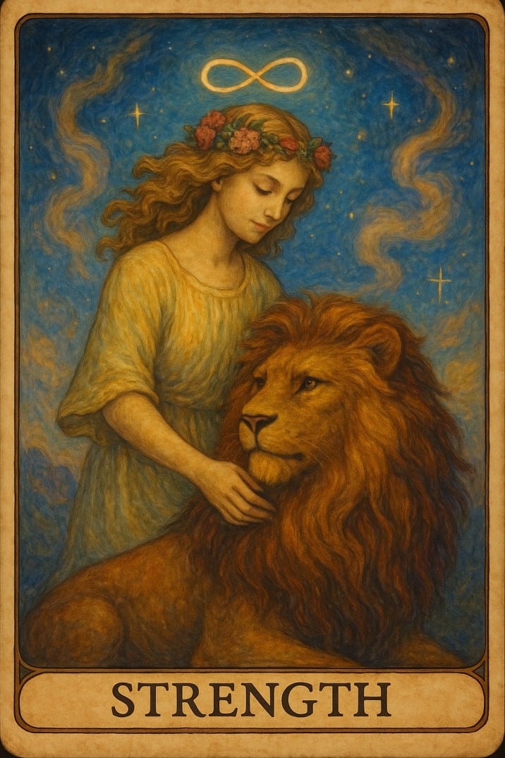Strength tarot card