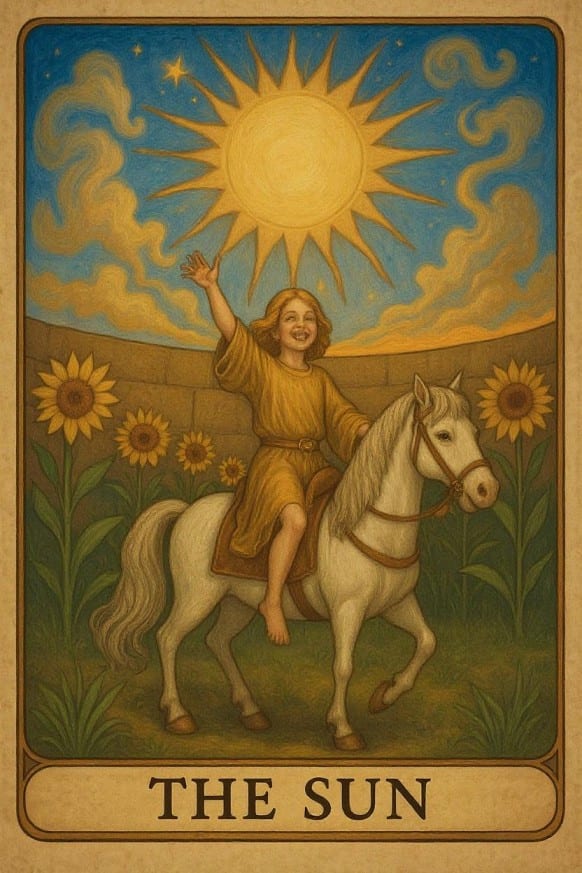The The Sun tarot card