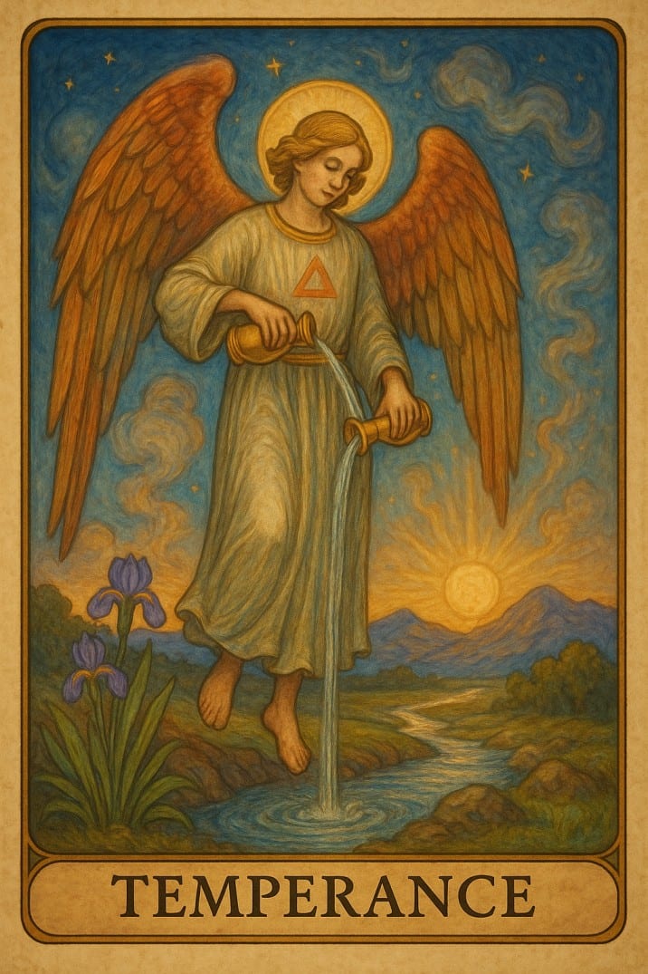 Temperance tarot card