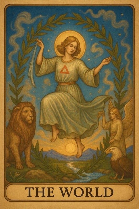 The World tarot card